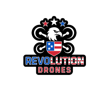 Revolution Drones logo - agricultural drone manufacturer partner of American Drone Network
