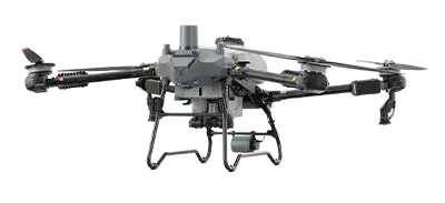 DJI T60 agricultural drone on a white background, available through ADN Pro membership fleet access